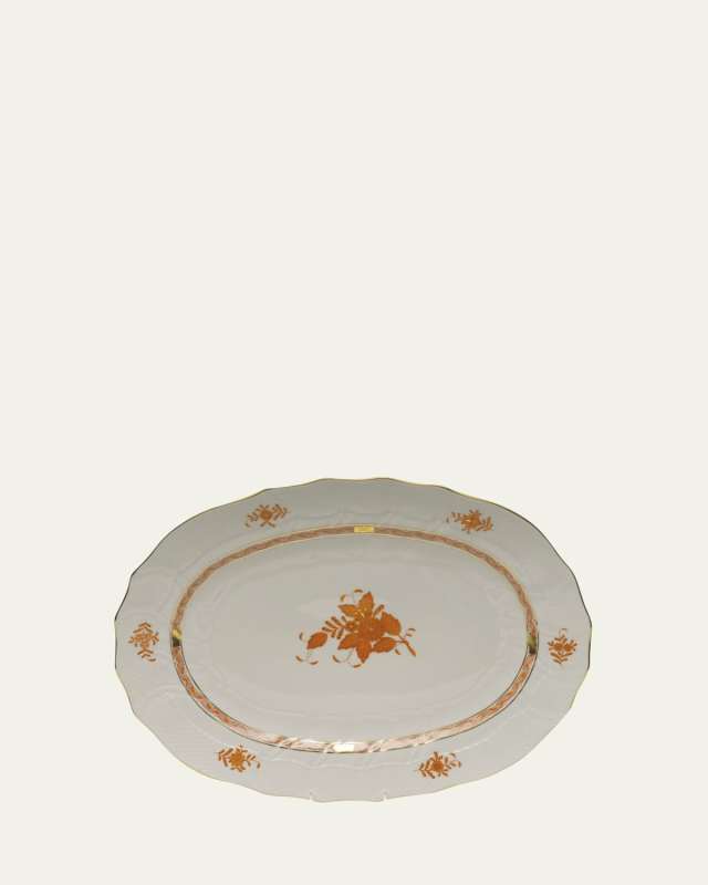 Chinese Bouquet Rust Platter